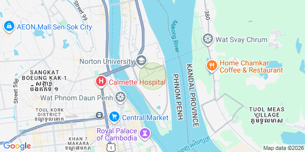 Mapa: Chroy Changvar, Phnom Penh