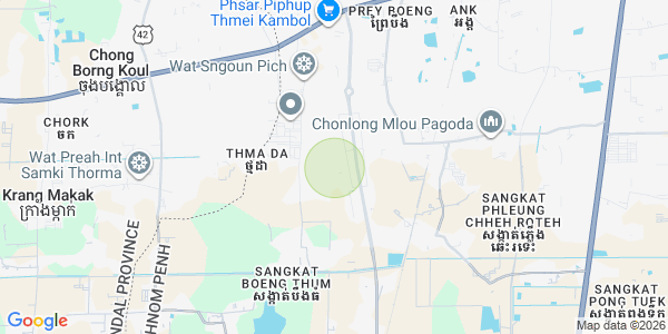 Carte de Boeung Thum, Por Sen Chey, Phnom Penh