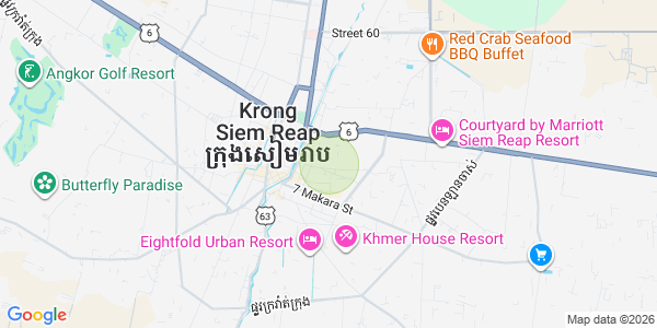 Mapa: Sala Kamraeuk, Siem Reap