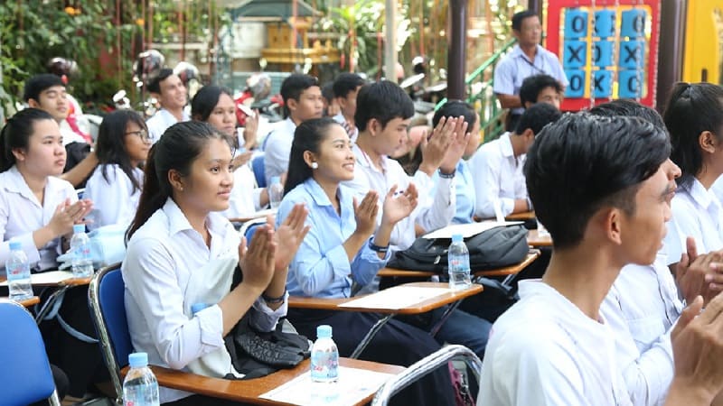 Cambodia University students