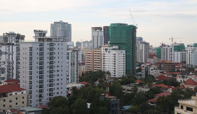 condos are shown in Phnom Penh cambodia