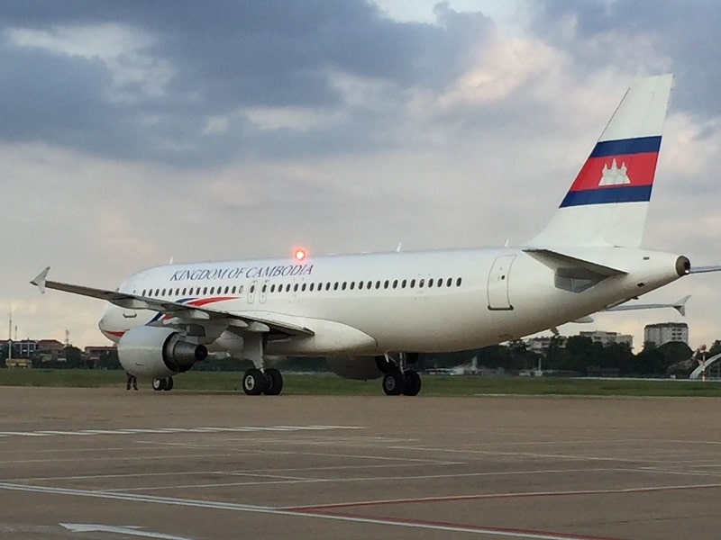 Cambodian airplane in Phnom Penh