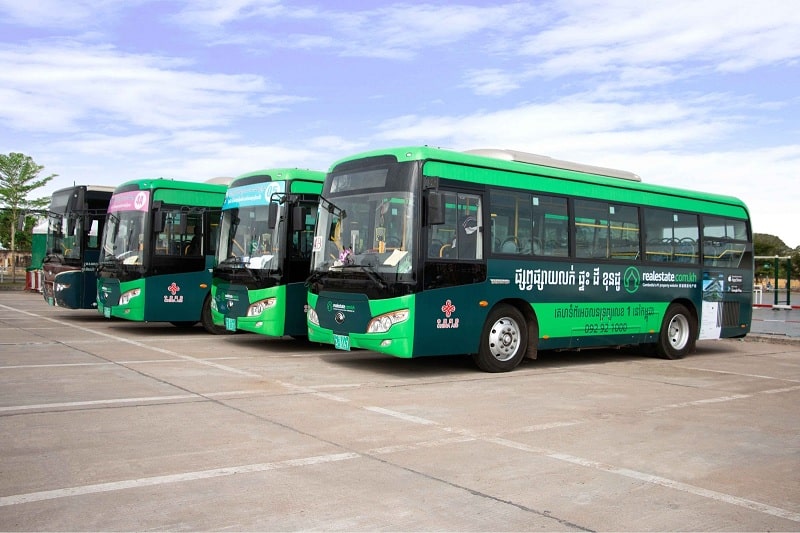 Cambodia public buses