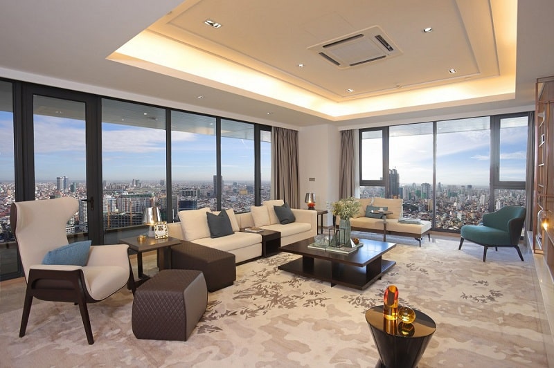 An interior view of Sky Villa