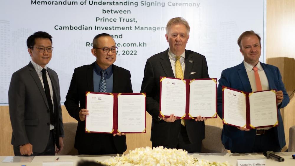 Prince Trust, a member of Prince Holding Group (“Prince Group”) signed a memorandum of understanding (MoU) with Cambodian Investment Management and Realestate.com.kh