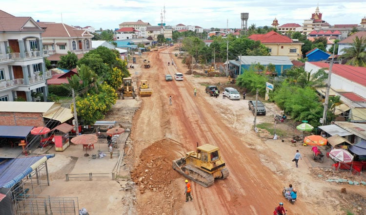 Siem Reap 38-road project sees progress during tourism lull
