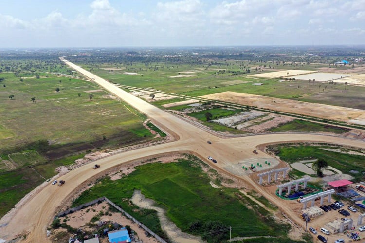 Phnom Penh's Ring Road 3 is 50% complete