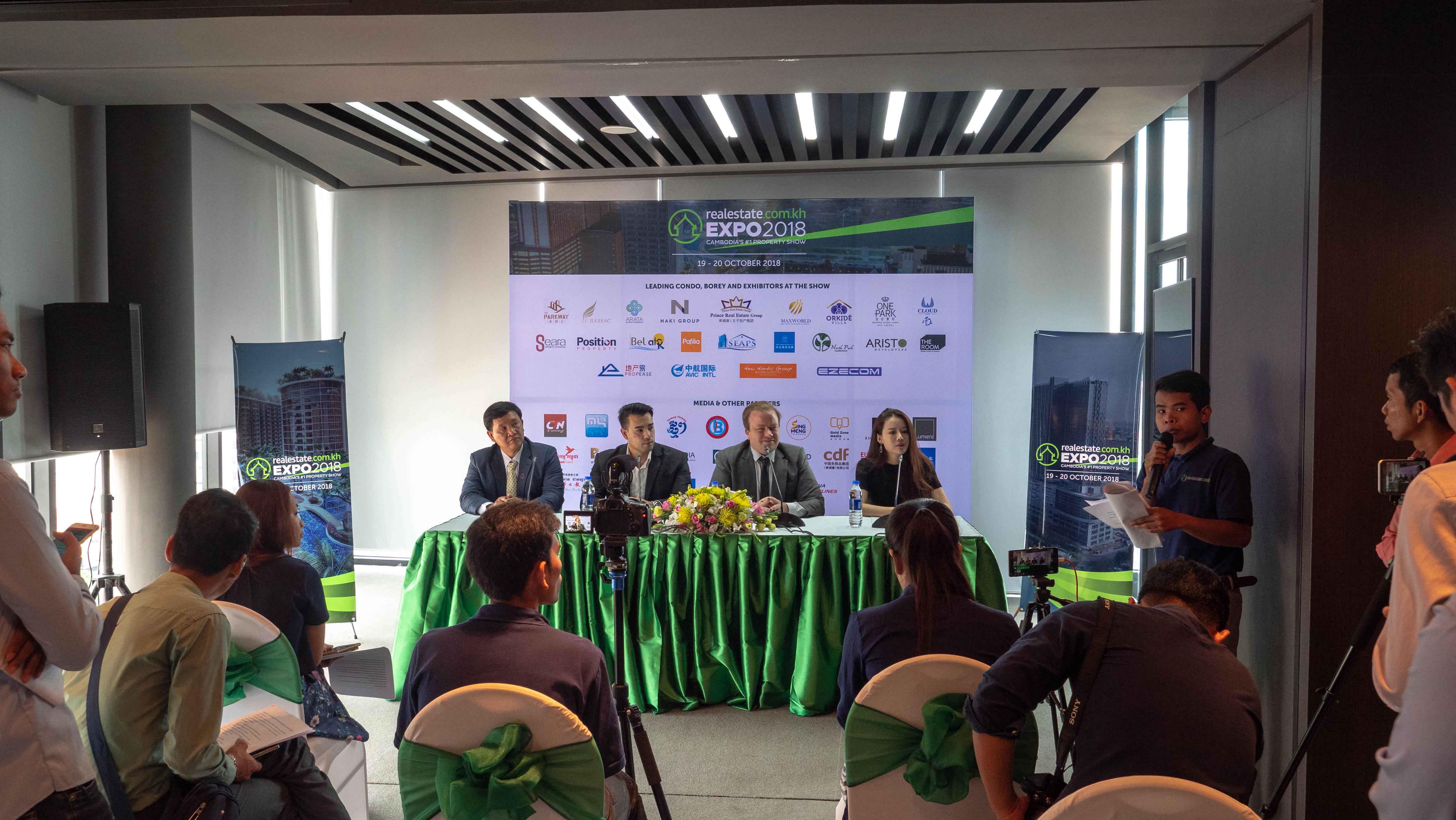 Official Launch of the Realestate.com.kh EXPO 2018, Cambodia’s #1 Property Expo. Returning this October 19-20th