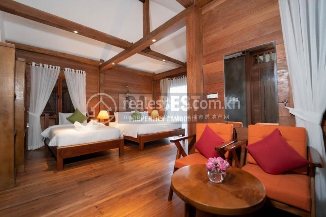 Charming 3 Bedroom Wooden House For Rent In Siem Reap - Cambodia - Bedroom 2.jpg