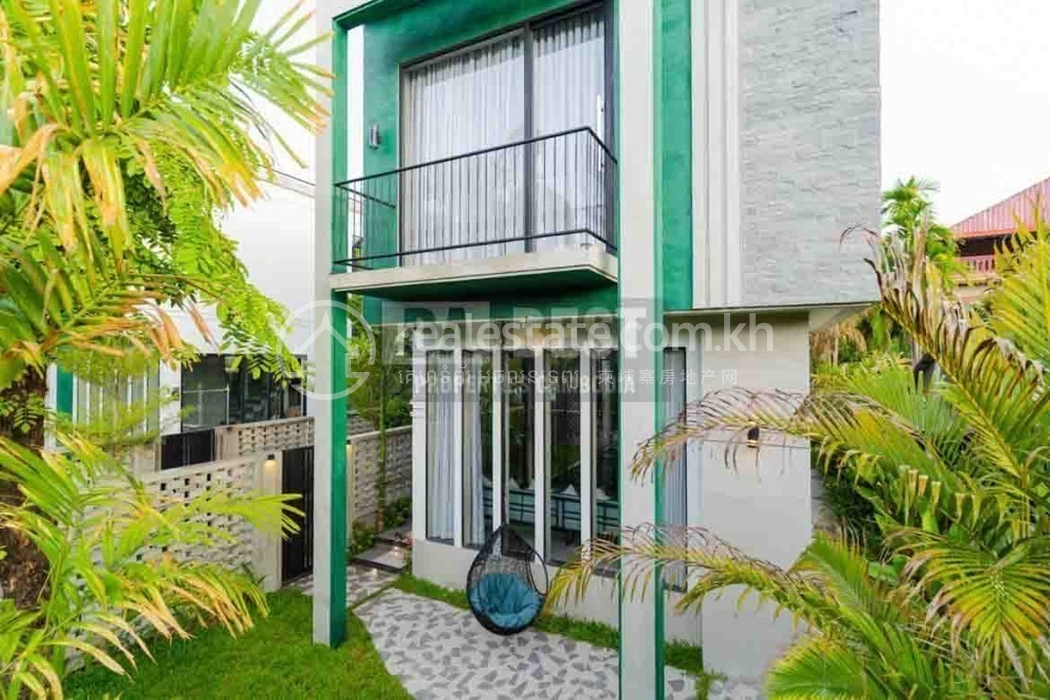 Stunning 2 Bedroom Villa For Rent In Siem Reap - Cambodia-Front.jpg